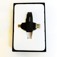 Netac US8 512GB externe SSD, tragbar, USB-C & USB 3.2, bis 550 MB/s, schneller Speicher für Fotos, Videos, Musik, Dateien