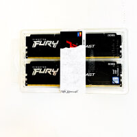 Kingston FURY Beast Black KF556C40BBK2-32, 32GB (2x16GB) DDR5 5600MHz, CL40, 1,25V, DIMM, Desktop-Gaming-RAM, Intel XMP, schwarz