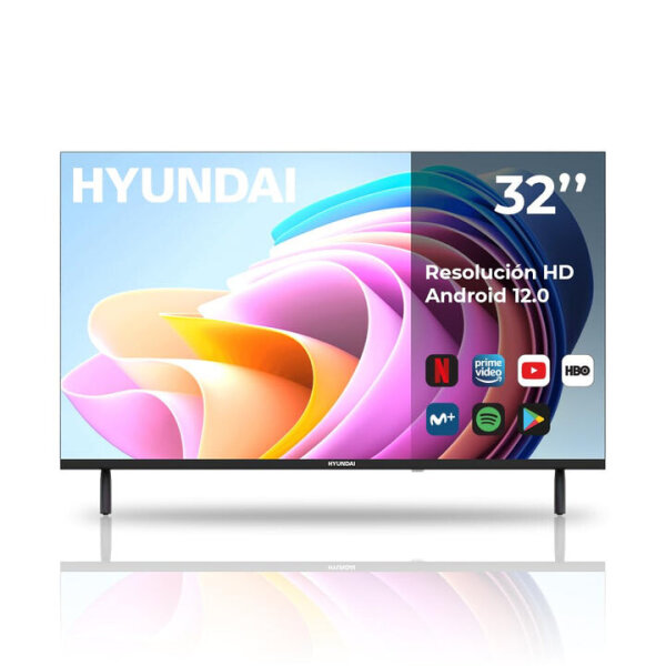 Hyundai HTV3200A 32-Zoll LED-Smart-TV, HD, Android 12, 2x HDMI, Dolby Digital, DVB-T2/C/S2, Schwarz