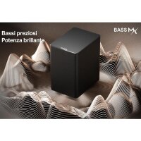 ULTIMEA Poseidon M4T U2522 5.1 Dolby Atmos Soundbar, Bluetooth, HDMI, App-Steuerung, SurroundX, kabelloser Subwoofer, 410W, Schwarz