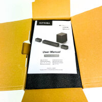 ULTIMEA Poseidon M4T U2522 5.1 Dolby Atmos Soundbar, Bluetooth, HDMI, App-Steuerung, SurroundX, kabelloser Subwoofer, 410W, Schwarz