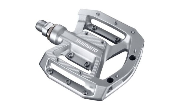 Shimano PD-GR500 platform pedals, flat pedals, silver, for downhill, trail, enduro, non-slip, durable