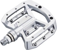 Shimano PD-GR500 platform pedals, flat pedals, silver, for downhill, trail, enduro, non-slip, durable