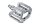 Shimano PD-GR500 platform pedals, flat pedals, silver, for downhill, trail, enduro, non-slip, durable