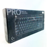 Logitech G PRO X TKL LIGHTSPEED, 920-012131, wireless RGB gaming keyboard, QWERTY DE, tactile FRA keys, 2.4 GHz/Bluetooth, black