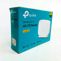 TP-Link TL-MR105 4G LTE Router, 300 Mbit/s WLAN, 2,4 GHz, SIM-Karten-Slot, Plug & Play, Weiß