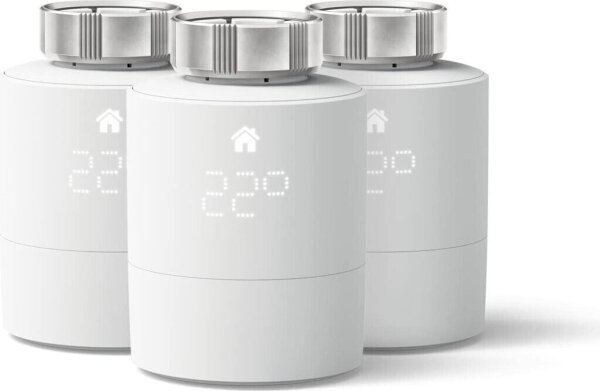 tado° Smart Radiator Thermostat 3-pack, Model V3P-3SRT01-AZ-ML-00, Wi-Fi, digital, white, intelligent heating control