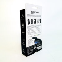 NEUTRON PNSBLK Solar-Powerbank 10000 mAh, IPX65, USB-C, Camping-Taschenlampe, Solarladegerät Outdoor, Schwarz