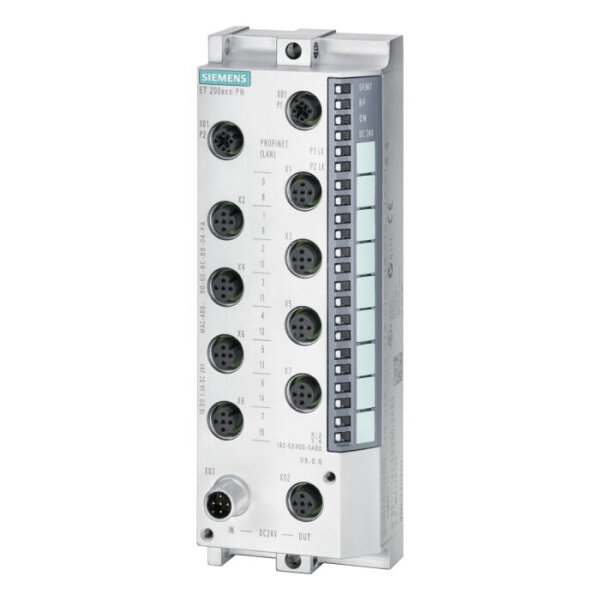 Siemens SIMATIC ET 200eco PN 6ES7141-6BH00-0AB0 Digitales Eingangsmodul 16xDI 24V DC 8xM12