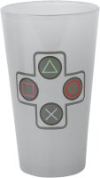 GB-Auge PlayStation Classic Gift Set GFB0061, Mug, Large Glass, 2 Coasters, Gaming Merch, Controller Icons