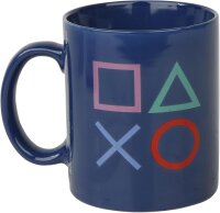 GB-Auge PlayStation Classic Gift Set GFB0061, Mug, Large Glass, 2 Coasters, Gaming Merch, Controller Icons