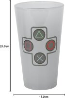 GB-Auge PlayStation Classic Gift Set GFB0061, Mug, Large Glass, 2 Coasters, Gaming Merch, Controller Icons