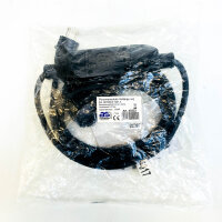 AS-Schwabe 45222 PRCD extension cable 3m, 230V/16A, 3500W, residual current circuit breaker, IP44, 30mA, black