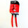 VIRAX 018218 Water Pump Pliers 250 mm, Extra Large Jaw Opening, Coated, Pipe Wrench, Black/Red
