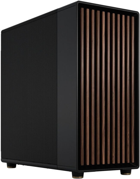 Fractal Design North XL FD-C-NOR1X-01 Full-Tower Gaming Case, Real Wood Front, High Airflow, Anthracite, Black Mesh