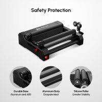 Algolaser RR2 rotary roller, 8-24V, 360° adjustable Y-axis, for laser engravers, mugs & bottles, compatible with Alpha/DIY kit