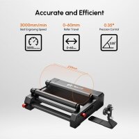 Algolaser RR2 rotary roller, 8-24V, 360° adjustable Y-axis, for laser engravers, mugs & bottles, compatible with Alpha/DIY kit