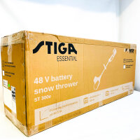 STIGA Essential ST 300e Kit Cordless Snow Blower, 48V 2Ah, 33cm width, 20cm height, 5m throwing distance, telescopic handle, incl. battery/charger