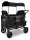 WONDERFOLD W4 Luxe Stroller, 4-seater, foldable, push/removable canopy, height-adjustable handle, foot brake, black