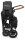 WONDERFOLD W4 Luxe Stroller, 4-seater, foldable, push/removable canopy, height-adjustable handle, foot brake, black