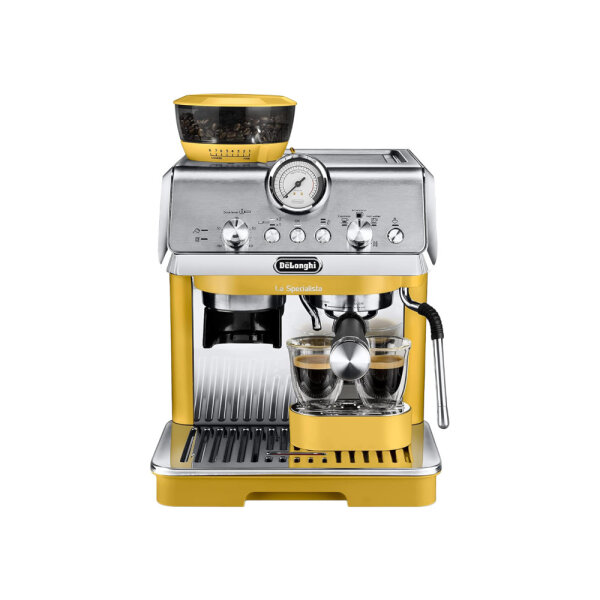 DeLonghi EC9155.YE portafilter machine, 1550W, Espresso & Cappuccino, 220-240V, silver/black, fully automatic coffee machine