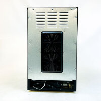 EVVO VT8 Wine Cooler, 8 Bottles, 21l, LED Lighting, Double Glass Door, Quiet, Black