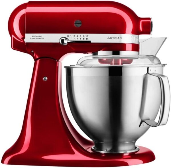 KitchenAid Artisan Premium KSM185, 5KSM185PSECA, Food Processor 4.8 l, Stainless Steel Bowl, Stand Mixer, Apple Red