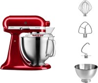 KitchenAid Artisan Premium KSM185, 5KSM185PSECA, Food Processor 4.8 l, Stainless Steel Bowl, Stand Mixer, Apple Red