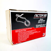 Factor 55 00264 pulley, for 8–12 mm synthetic rope, 97.9 kN breaking strength, incl. UHMWPE soft shackle