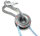 Factor 55 00264 pulley, for 8–12 mm synthetic rope, 97.9 kN breaking strength, incl. UHMWPE soft shackle