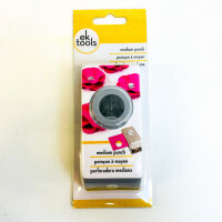 EKSuccess Circle Punch 3/4 inch (1.9 cm), Metallic Grey, Handy, for Paper Crafts, 4.5 x 8.7 x 19.1 cm