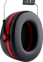 3M Peltor Optime III H540A Kapselgehörschutz, verstellbar, Doppelschalen, starke Dämmung, Schwarz-Rot