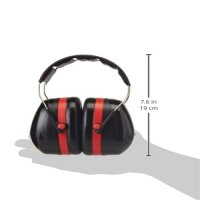 3M Peltor Optime III H540A Kapselgehörschutz, verstellbar, Doppelschalen, starke Dämmung, Schwarz-Rot
