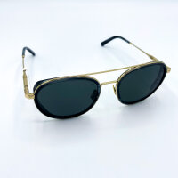 Davidoff DAPS118-02 Mens Sunglasses, Titanium Frame, Polarized, 54x20x145 mm, Gold-Black, Brown Tinted Lenses