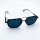 Davidoff DAPS119-02 Unisex Sunglasses, Titanium, Polarized, Black Frame, Dark Blue Lenses, 54x18x145 mm