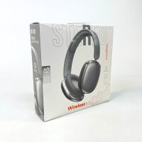 STEREO SY-T9 Over-Ear Bluetooth 5.3 Kopfhörer, kabellos, Stereosound, USB-C, inkl. Ladekabel, silber