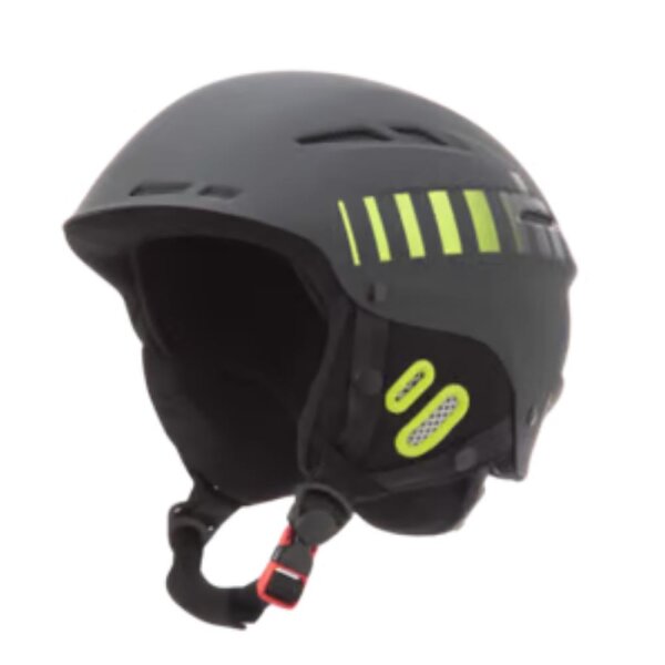 rh+ IHX602618 Unisex Ski- und Snowboardhelm, XS/M, mattschwarz, Farbverlauf Acid Green zu Schwarz, leicht & sicher