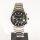 Emporio Armani AR2434 Mens Watch, Chronograph, Date Display, Analog, Black Dial, Silver Stainless Steel Bracelet