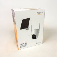 ARENTI 2K/3MP Outdoor WiFi Surveillance Camera, Wireless, PTZ 360°, Battery & Solar Powered, Color Night Vision, Spotlight, Siren, PIR, 2-Way Audio