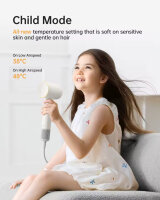 MMS DRY80 Hair Dryer, White, Fast Drying, Negative Ions,...