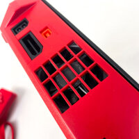 Nintendo Wii Mini, game console, red-black, IBM PowerPC processor, supports over 1400 Wii games