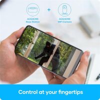 AGSHome Smart Alarm System, 8-piece set, 120 dB siren, 5 sensors, 2 remote controls, app control, Alexa, Google, DIY, expandable