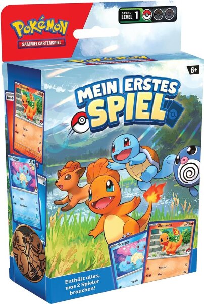 Pokémon TCG My First Game, Charmander & Squirtle, Trading Card Game Set, 2 Mini Decks, incl. Accessories, ideal for beginners