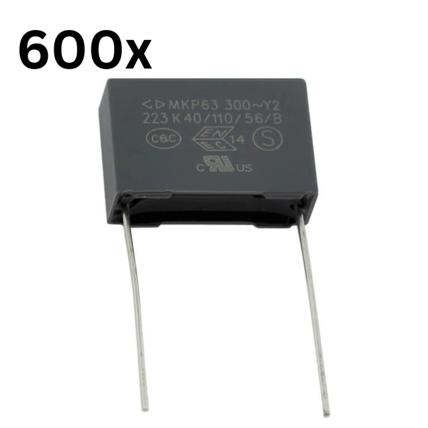 FARATRONIC C43Q1223M6SA605 Y2-Sicherheitskondensator, 22 nF, 300 VAC, ±10 %, THT, 15 mm Rastermaß, PC Pins, 600 Stück