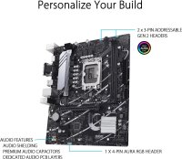 ASUS Prime B760M-K D4 Mainboard, mATX, Intel B760, LGA 1700, DDR4, 2x M.2 PCIe 4.0, 2.5Gb LAN, HDMI, USB 3.2, Aura Sync