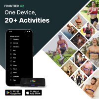 Frontier X2 Heart Rate Chest Strap, Smart Wearable Heart Monitor, ECG Tracker, Bluetooth, Waterproof, Fitness and Health Monitoring