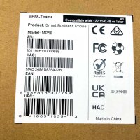 Yealink MP58-WH-TEAMS IP Phone, Business VoIP Desk Phone,...