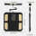 Smart Body Fat Scale FG2420UWB-A, 8 electrodes, large LED display, 8 measurements, G-sensor, non-slip silicone feet, body analysis scale