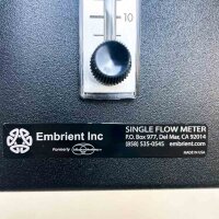Embrient 27311 Single Flow Meter, Präzisions-Durchflussmesser für Hypoxiekammer, Gasflussregelung, kontrollierte Sauerstoffumgebung