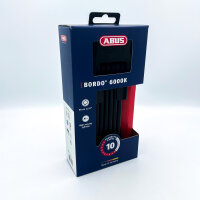 ABUS Bordo 6000K folding lock, SH bracket, XPlus cylinder, security level 10, high theft protection for bicycles/e-bikes